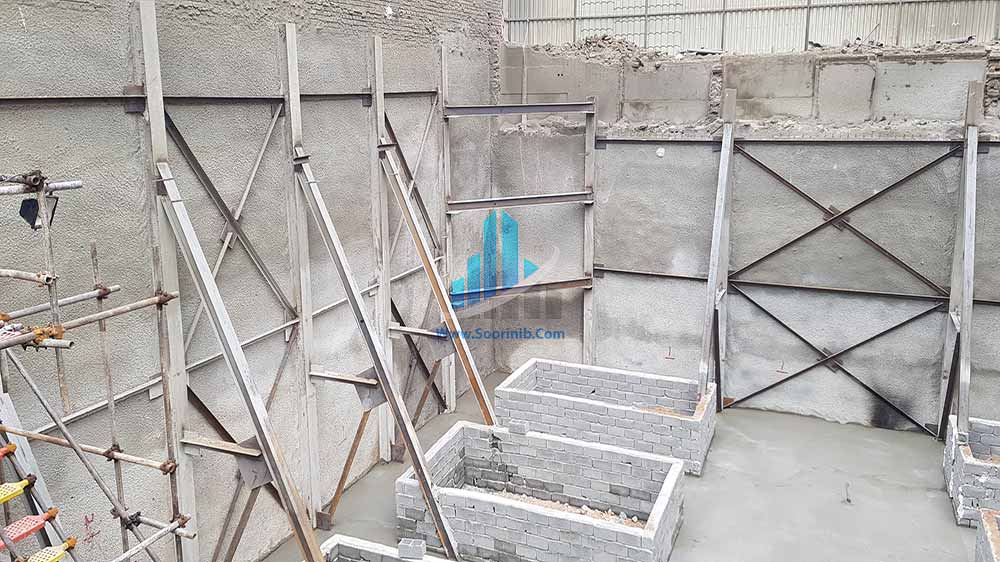 عملیات گودبرداری، تثبیت و پایدارسازی دیواره­های گود به روش سازه نگهبان خرپا